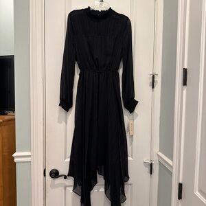 Elegant Black Long Sleeve Dress
